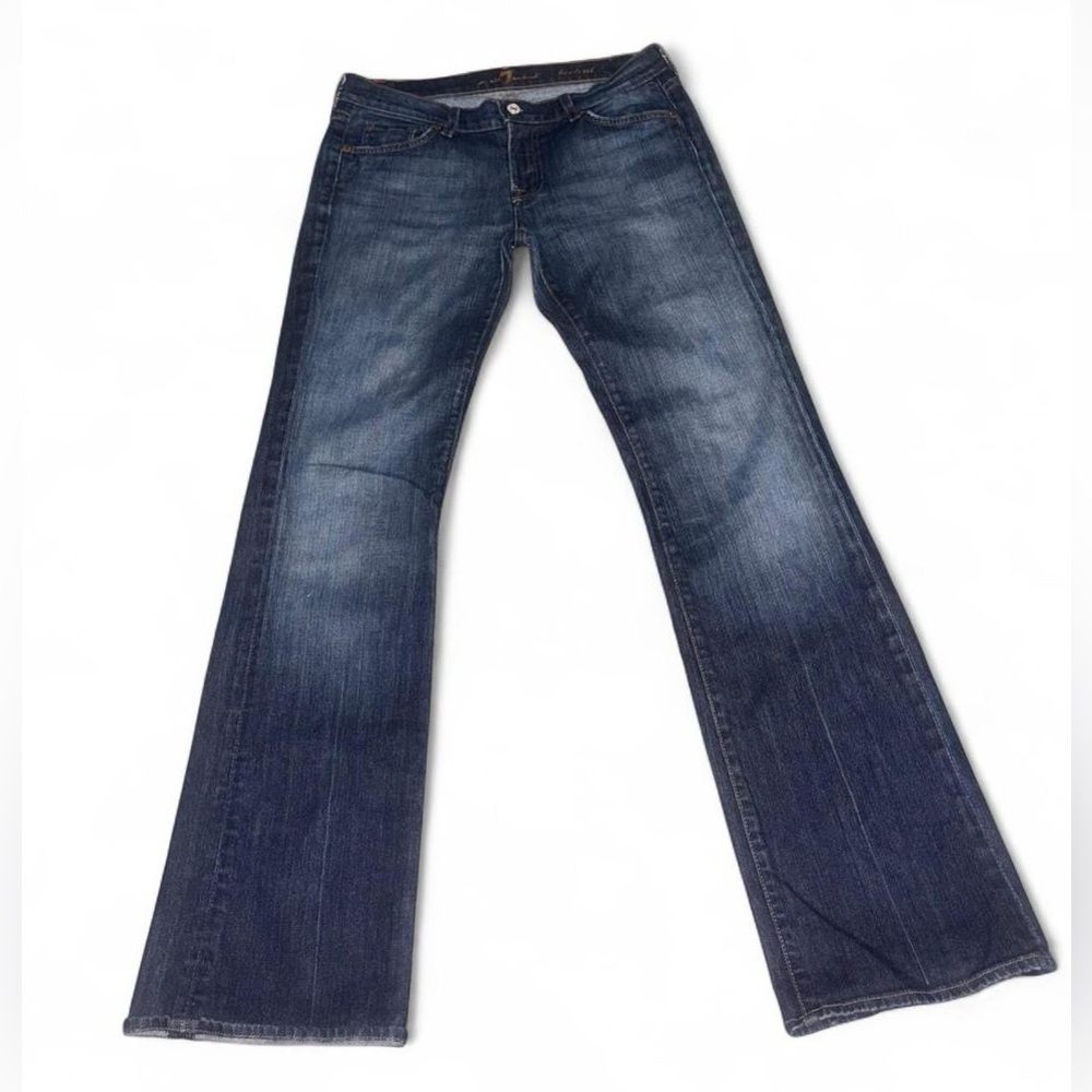 7 For All Mankind Women's Blue Boot Cut Jeans
